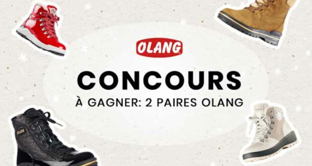 Gagnez 2 paires de bottes Olang