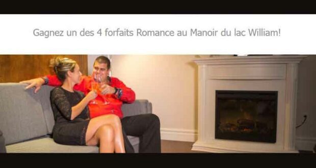 Gagnez 4 forfaits Romance au Manoir du lac William (452 $ chacun)