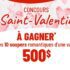 Gagnez 10 soupers romantiques de 500 $ chacun