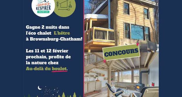 Gagnez deux nuitées dans un magnifique éco chalet