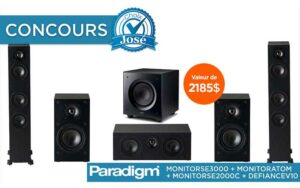 Gagnez un ensemble de haut-parleurs Monitor Paradigm (2185 $)