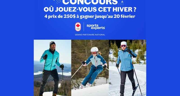 Gagnez 4 virées de magasinage chez Sports Experts (250 $ chacune)