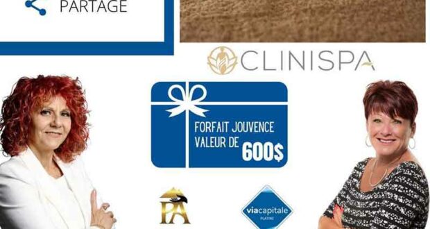 Gagnez un Forfait Jouvence pour 2 personnes (Valeur de 600 $)