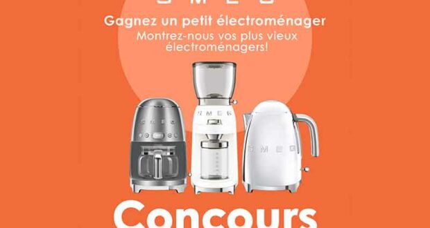 Gagnez un des petits électroménagers Smeg (Valeur totale 1040 $)