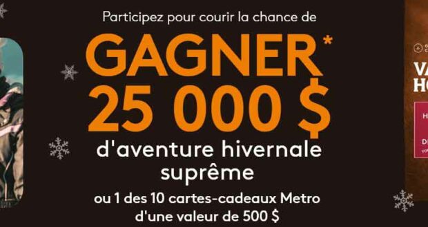 Gagnez un forfait de vacances hivernales en famille (Valeur de 25 000 $)