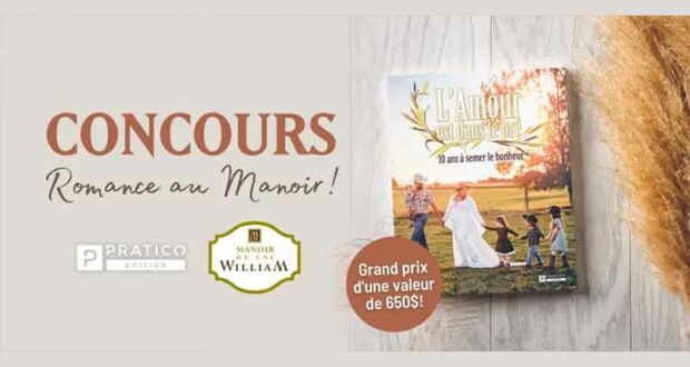 Gagnez un forfait romantique au Manoir du Lac William (650 $)