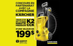Gagnez un nettoyeur haute pression Karcher K2 CCK