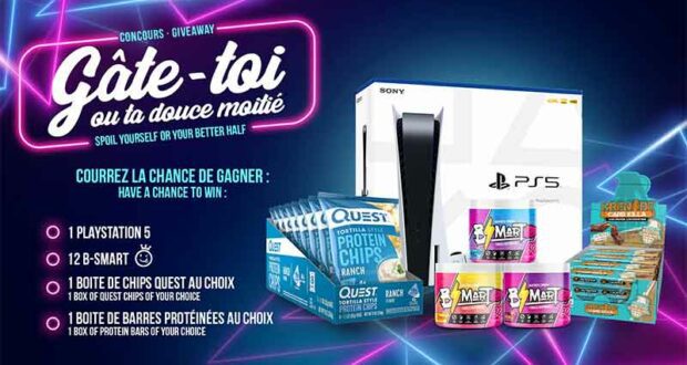 Gagnez une console de jeu PS5 de Sony