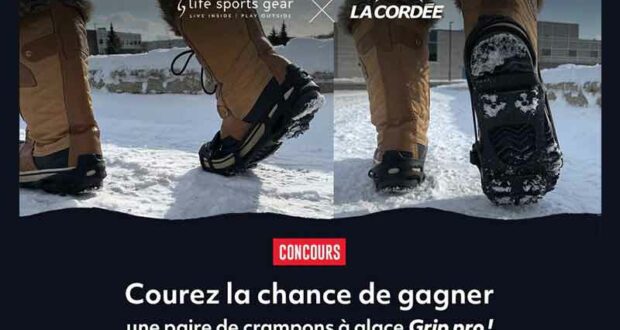 Gagnez une paire de crampons à glace Grip Pro