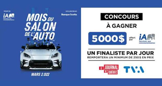 Gagnez 5 000 $ sur l’achat ou la location d’un véhicule