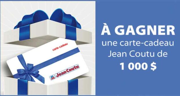 Gagnez 7 cartes cadeaux Jean Coutu de 1000 $ chacune