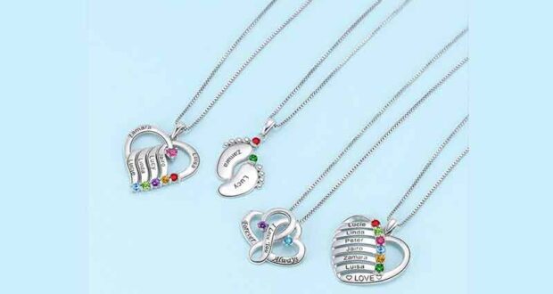 Gagnez un pendentif famille coeur deux tons en argent sterling