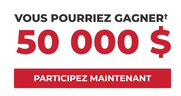 Gagnez un prix de 50 000 $ en argent comptant