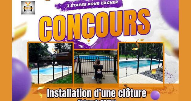 Gagnez une installation de clôture (Valeur de 5000 $)