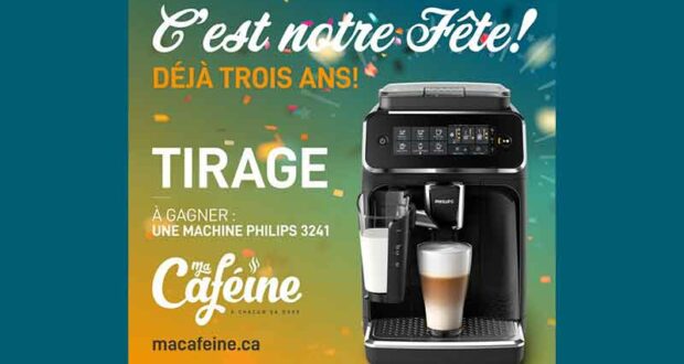 Gagnez une machine à café automatique Philipe EP3241 LatteGo (1000 $)