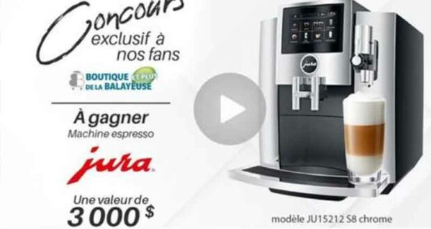 Gagnez une machine à espresso Jura couleur Chrome de 3000 $