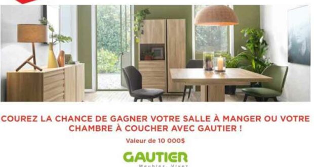 Gagnez votre salle à manger ou votre chambre à coucher (10 000 $)