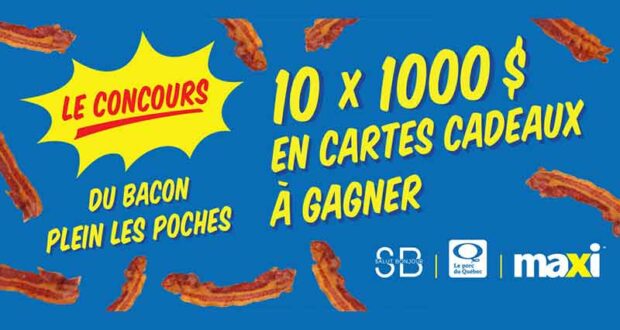 Gagnez 10 cartes-cadeaux Maxi de 1000 $ chacune