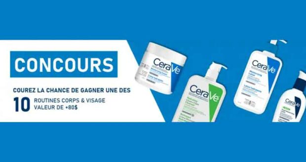 Gagnez 10 routines complètes corps & visage CeraVe