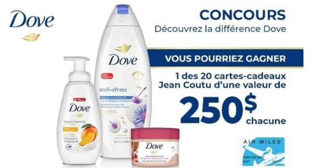 Gagnez 20 cartes cadeaux Jean Coutu de 250 $