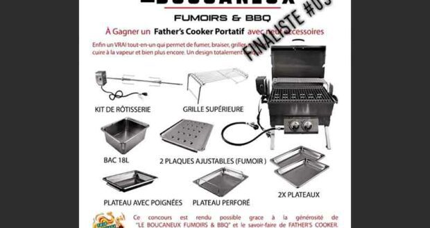 Gagnez un kit BBQ Father's Cooker de 1400 $