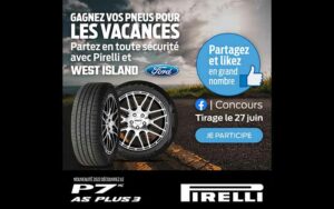 Gagnez un ensemble de pneus 4 saisons Pirelli de 1500 $