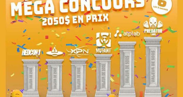 Gagnez 2050 $ en prix chez Minotaure Nutrition