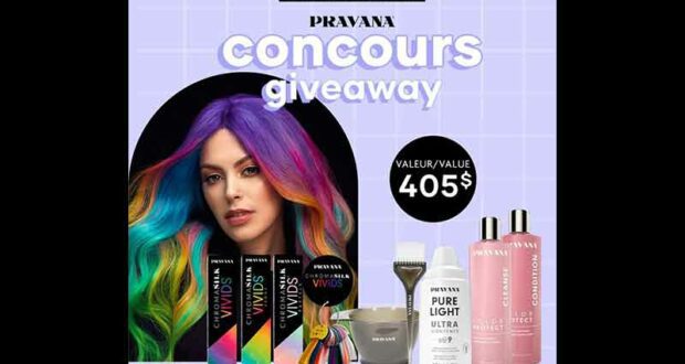 Gagnez 3 ensembles cadeaux VIVID Pravana de 405 $ chacun