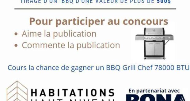 Gagnez Un BBQ Grill Chef 78000 BTU de 500 $