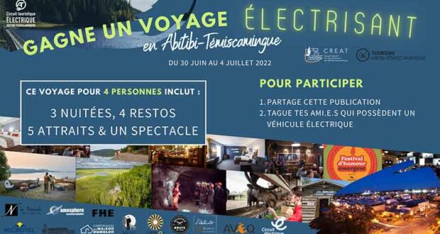 Gagnez un voyage électrisant en Abitibi-Témiscamingue