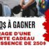 Gagnez une carte d'essence de 250 $