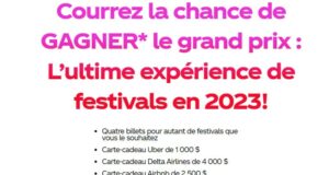 Gagnez L’ultime expérience de festivals en 2023 (11500 $)