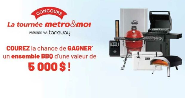 Gagnez un ensemble BBQ (Valeur de 5000 $)