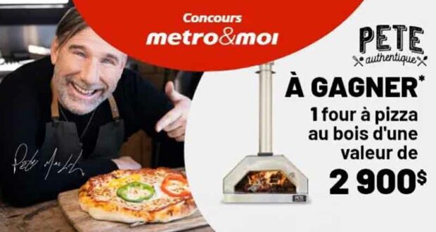 Gagnez un four à pizza Pete Authentique de 2900 $