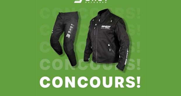 Gagnez un kit SHOT RACE GEAR Contact Zip de 335 $