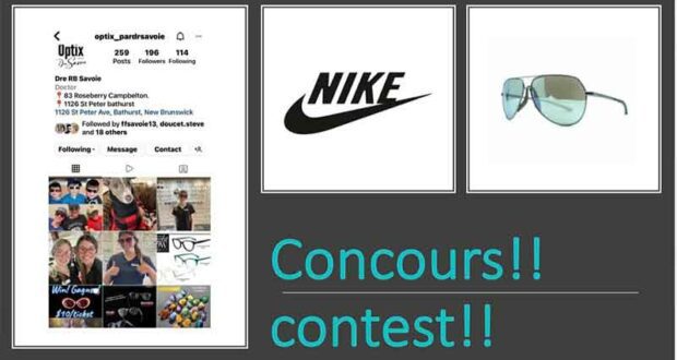 Gagnez une paire de lunettes solaires Nike