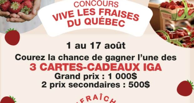 Gagnez 2000 $ en cartes-cadeaux IGA