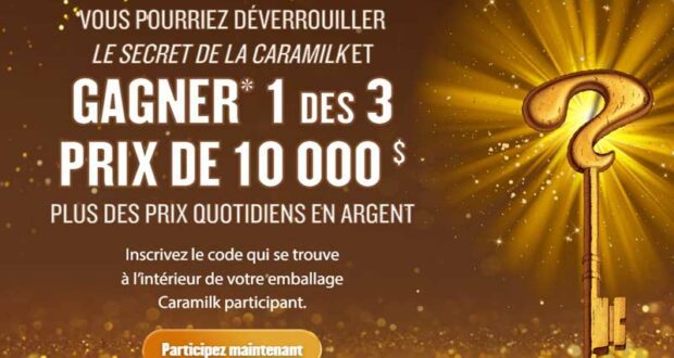 Gagnez 3 grand prix de 10 000 $