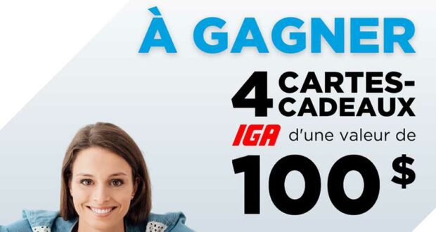 Gagnez 4 cartes-cadeaux IGA de 100 $