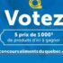 Gagnez 5 prix de 1000 $ de produits alimentaires