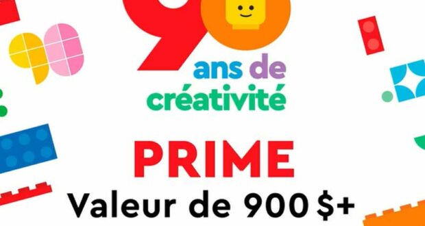 Gagnez un ensemble de coffrets LEGO de 900 $