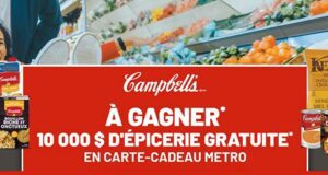 Gagnez 10 000 $ d’épicerie gratuite