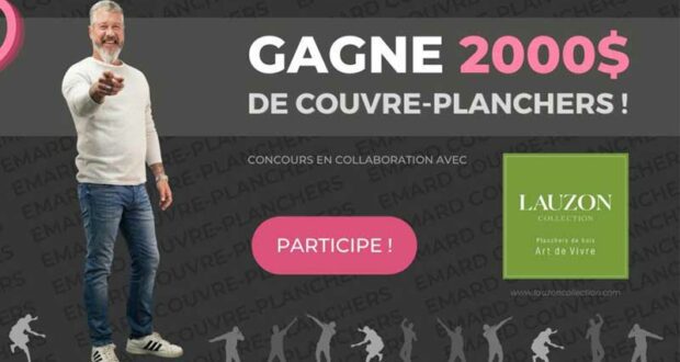 Gagnez 2000 $ en couvre-planchers LAUZON