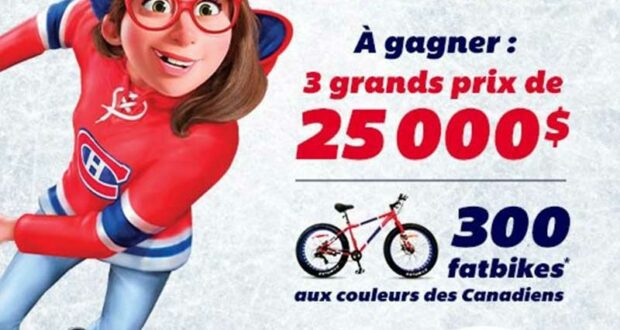 Gagnez 3 grands prix de 25 000 $ et 300 fatbikes