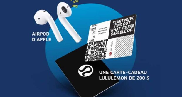 Gagnez des écouteurs AirPod d’Apple