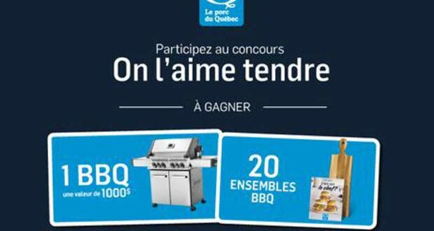 Gagnez un BBQ de 1000 $ et 20 ensembles BBQ de 70 $