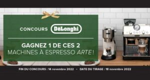 Gagnez 2 machines à espresso De’Longhi Arte