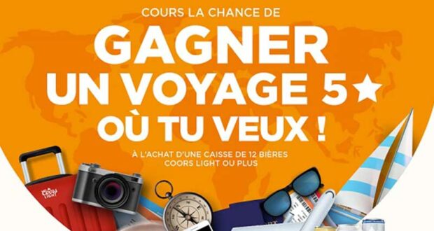 Gagnez 2 voyages 5 étoiles de 7000 $ chacun