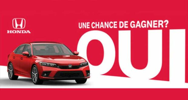 Gagnez Une berline Honda Civic Touring 2023 (Valeur de 33865 $)