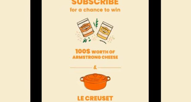 Gagnez Une cocotte Le Creuset + 100 $ de fromage Armstrong